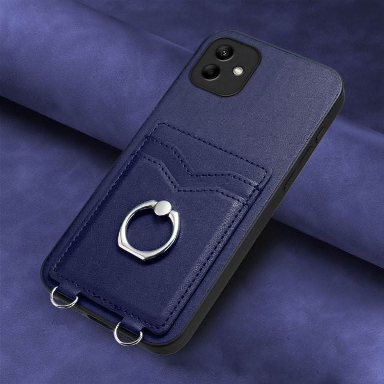 For Samsung Galaxy A04 4G R20 Ring Card Holder Phone Case