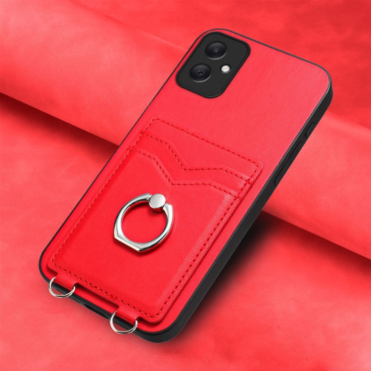 For Samsung Galaxy A05 4G Global R20 Ring Card Holder Phone Case