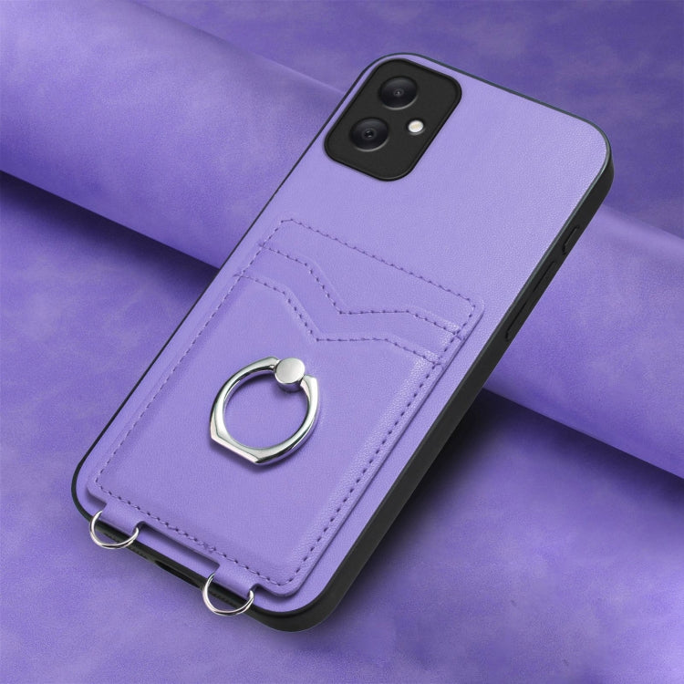 For Samsung Galaxy A05 4G Global R20 Ring Card Holder Phone Case