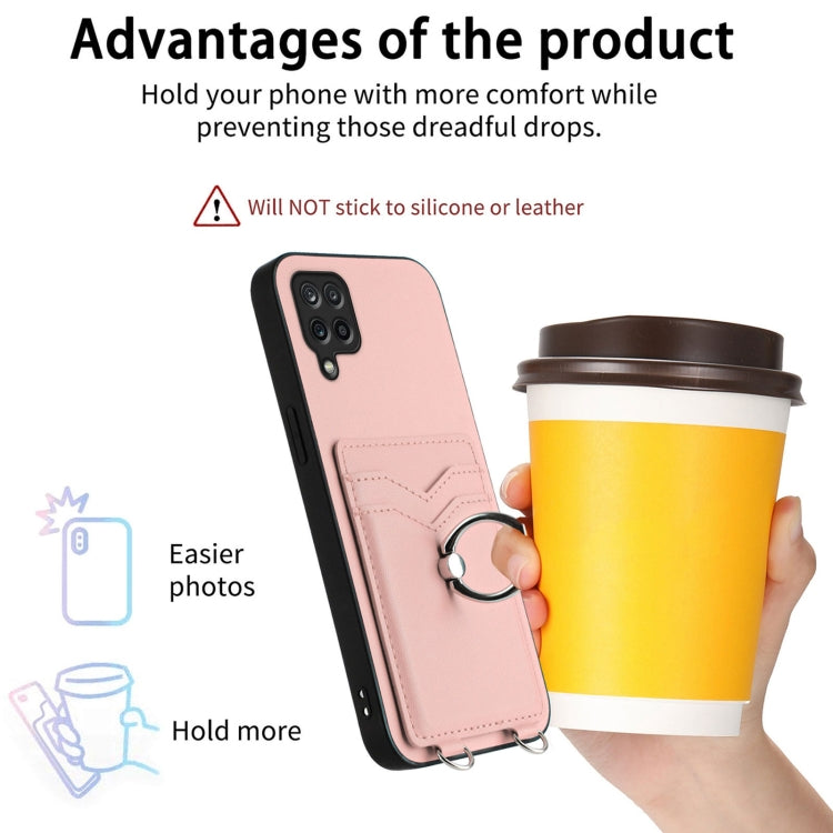 For Samsung Galaxy A12 R20 Ring Card Holder Phone Case