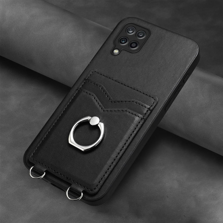 For Samsung Galaxy A12 R20 Ring Card Holder Phone Case