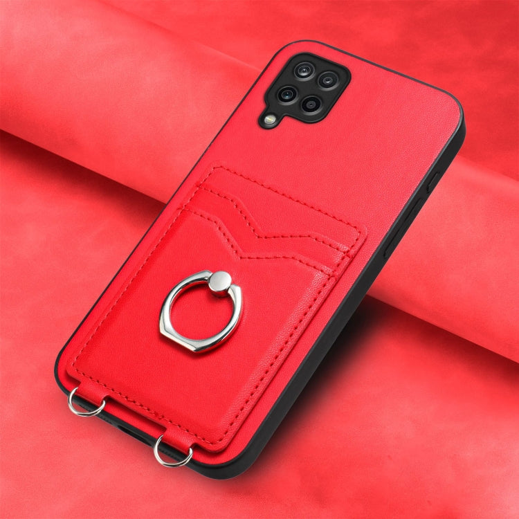 For Samsung Galaxy A12 R20 Ring Card Holder Phone Case