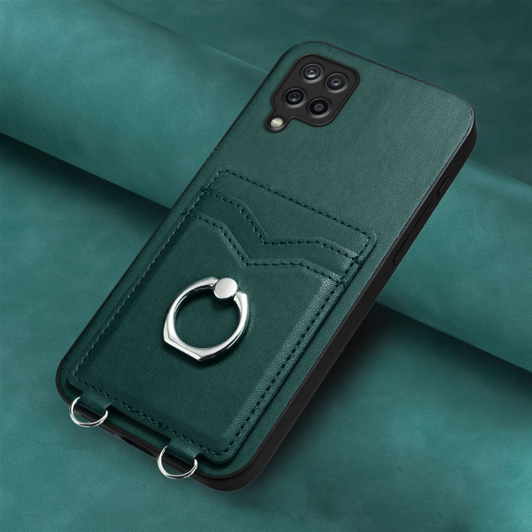 For Samsung Galaxy A12 R20 Ring Card Holder Phone Case