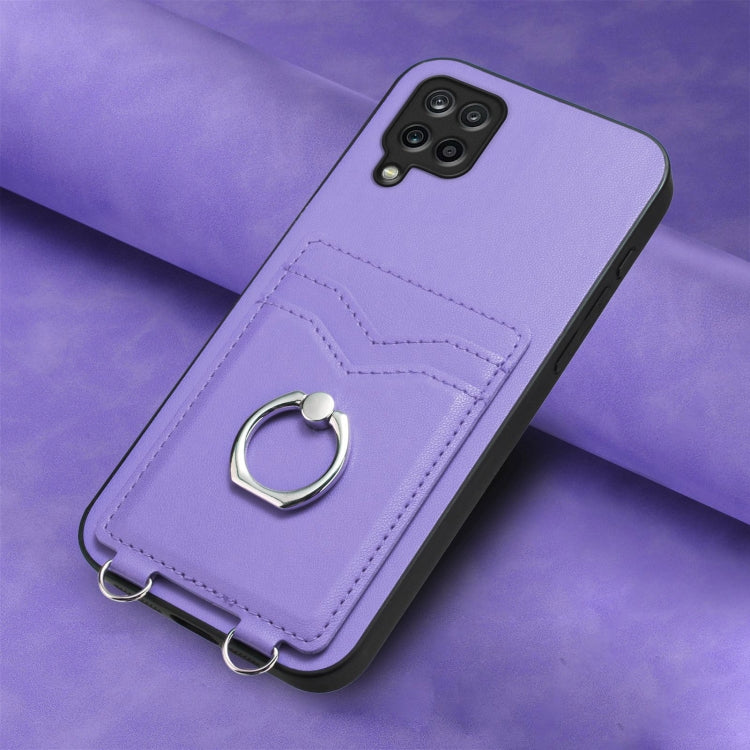 For Samsung Galaxy A12 R20 Ring Card Holder Phone Case