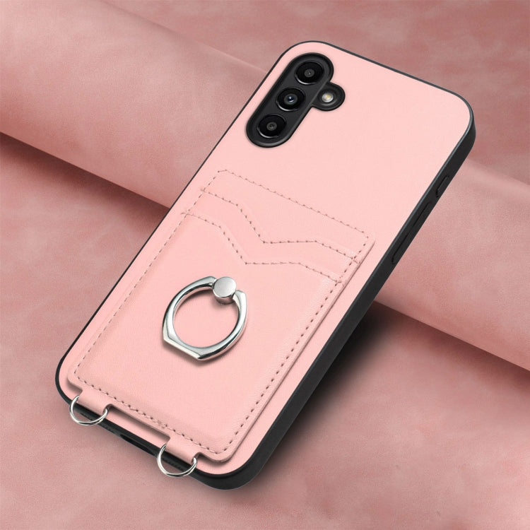 For Samsung Galaxy A13 5G / A04s R20 Ring Card Holder Phone Case