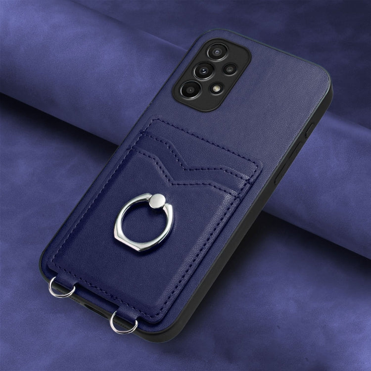For Samsung Galaxy A23 165.4mm R20 Ring Card Holder Phone Case