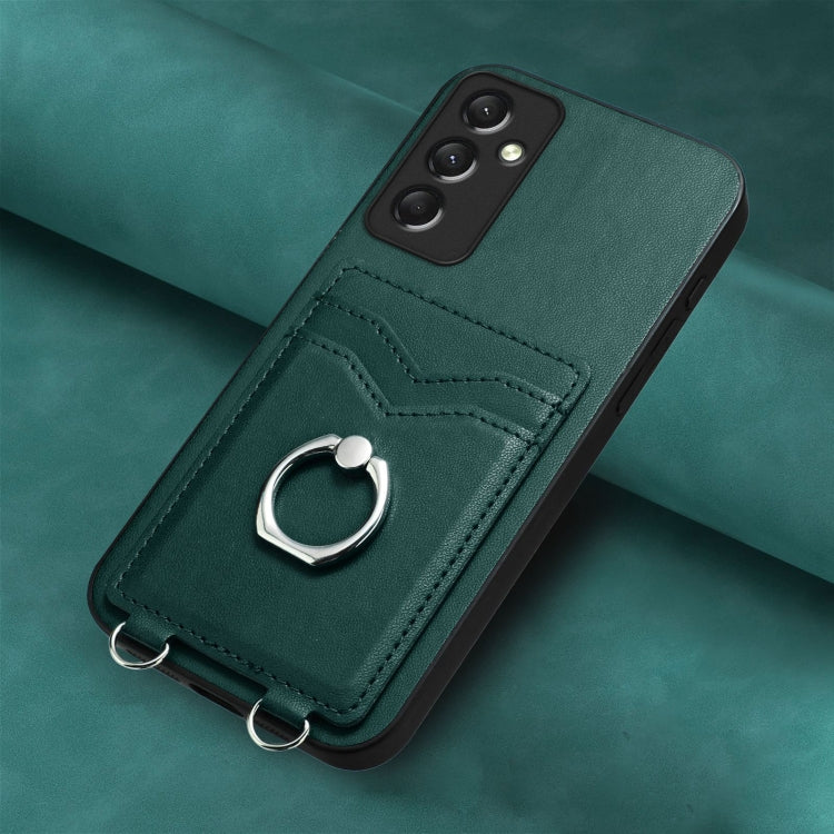 For Samsung Galaxy A24 4G R20 Ring Card Holder Phone Case