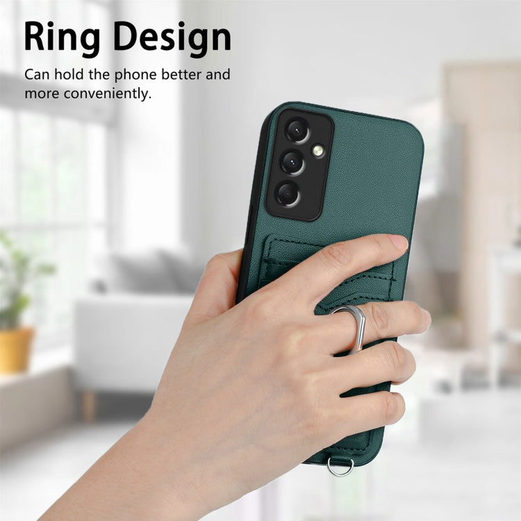 For Samsung Galaxy A24 4G R20 Ring Card Holder Phone Case