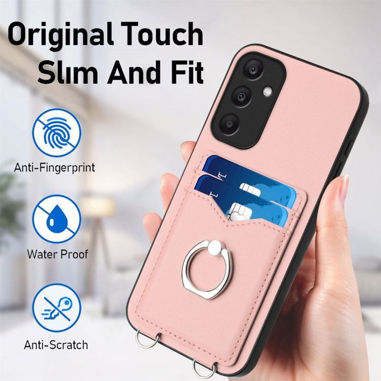 For Samsung Galaxy A25 5G Global R20 Ring Card Holder Phone Case
