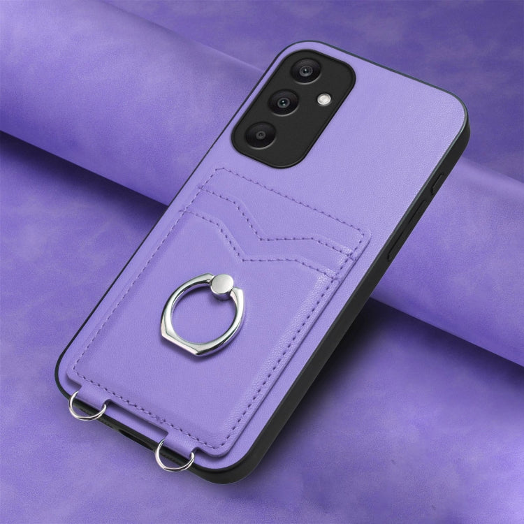 For Samsung Galaxy A25 5G Global R20 Ring Card Holder Phone Case
