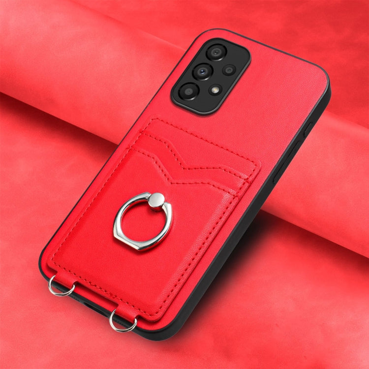For Samsung Galaxy A33 5G R20 Ring Card Holder Phone Case