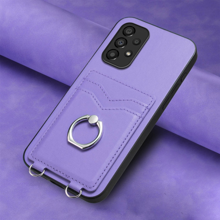 For Samsung Galaxy A33 5G R20 Ring Card Holder Phone Case