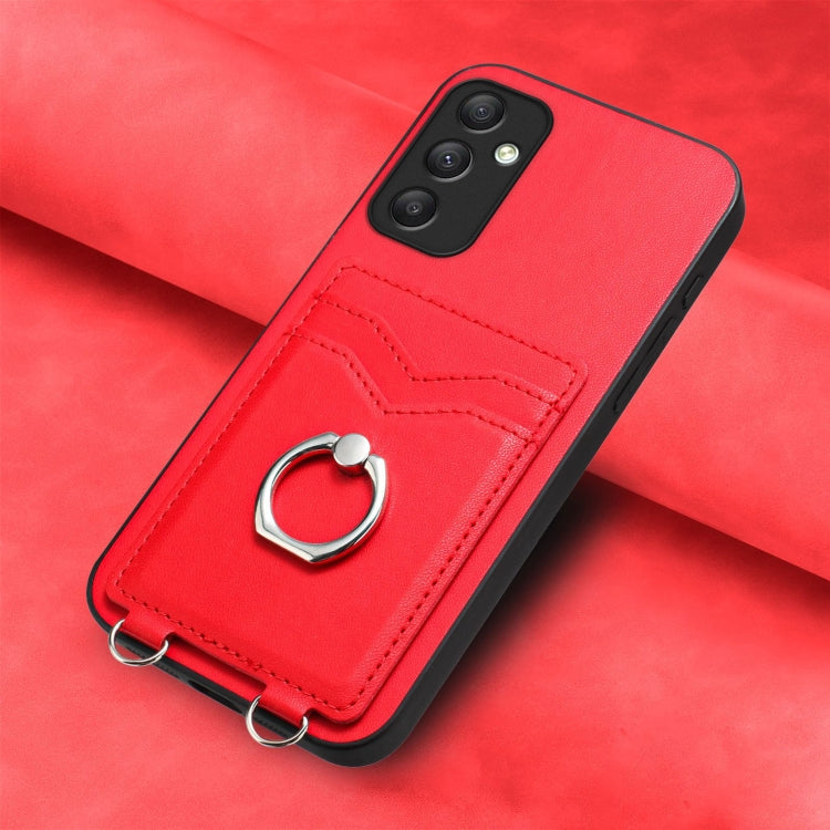 For Samsung Galaxy A34 5G R20 Ring Card Holder Phone Case
