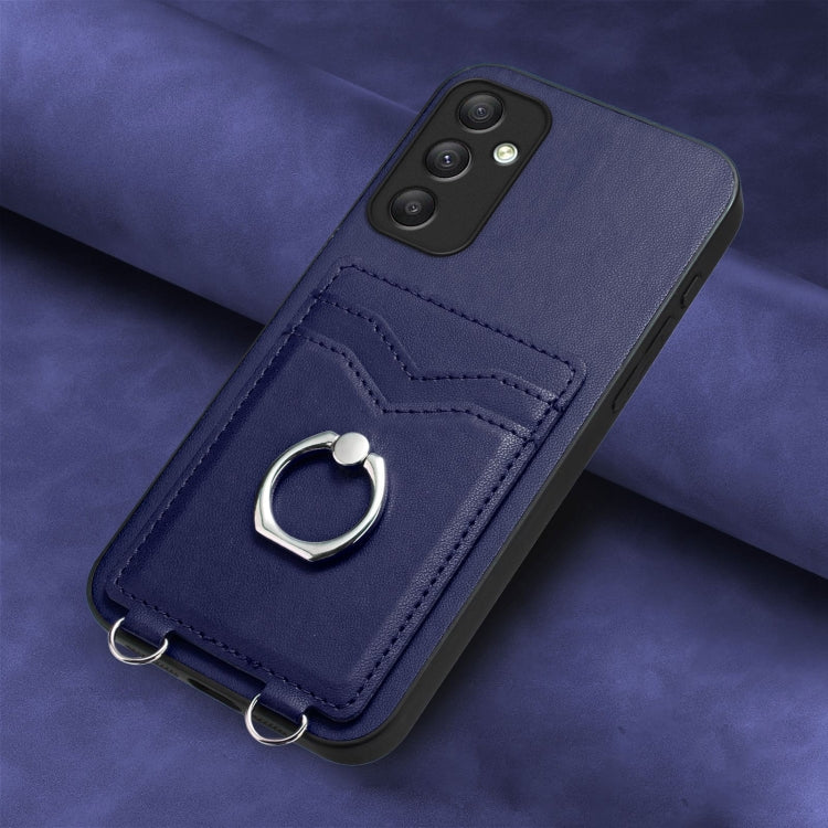 For Samsung Galaxy A34 5G R20 Ring Card Holder Phone Case