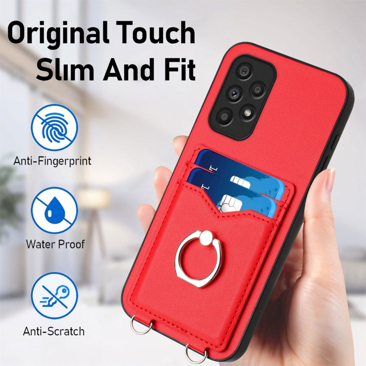 For Samsung Galaxy A53 5G R20 Ring Card Holder Phone Case
