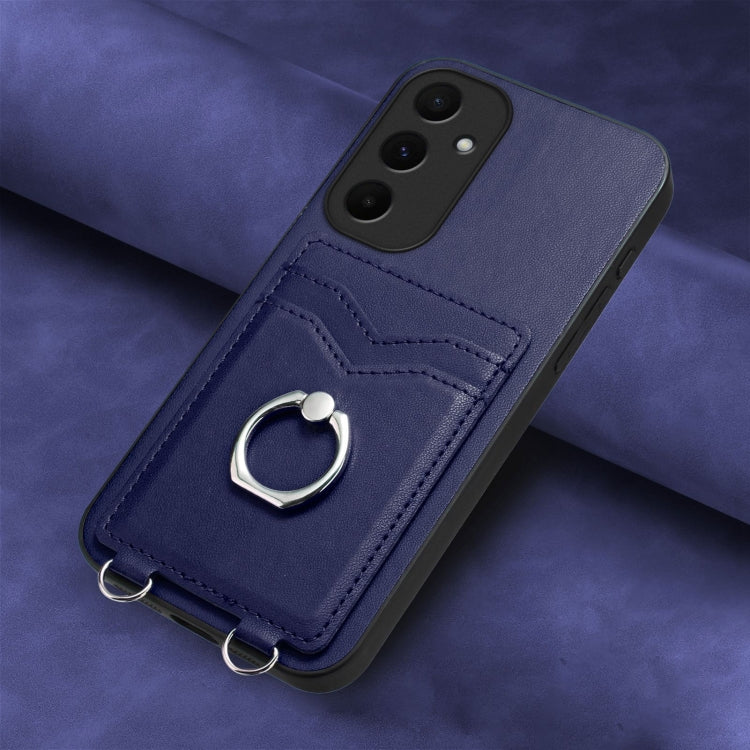 For Samsung Galaxy A55 5G R20 Ring Card Holder Phone Case