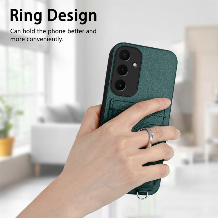 For Samsung Galaxy A55 5G R20 Ring Card Holder Phone Case