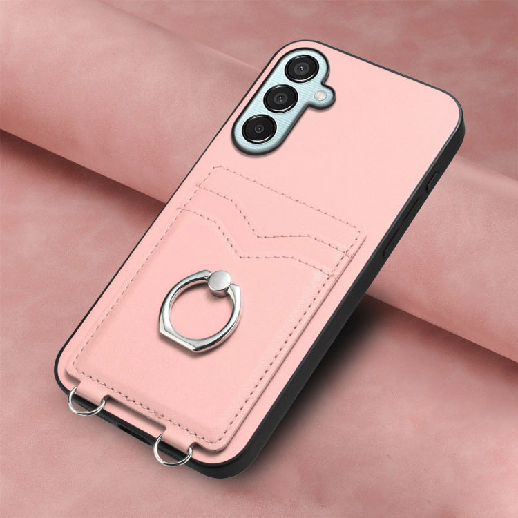 For Samsung Galaxy F15 / M15 R20 Ring Card Holder Phone Case