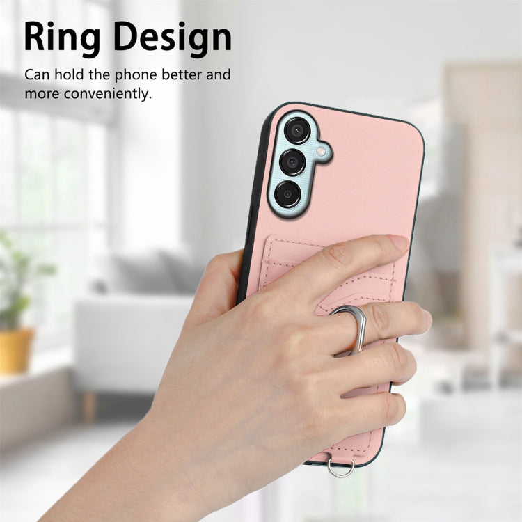 For Samsung Galaxy F15 / M15 R20 Ring Card Holder Phone Case