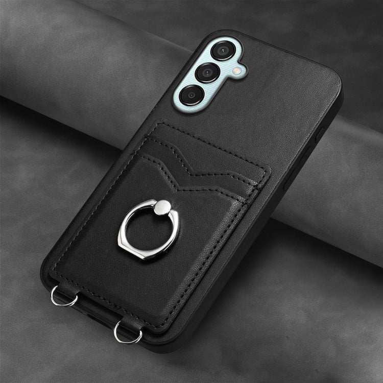 For Samsung Galaxy F15 / M15 R20 Ring Card Holder Phone Case