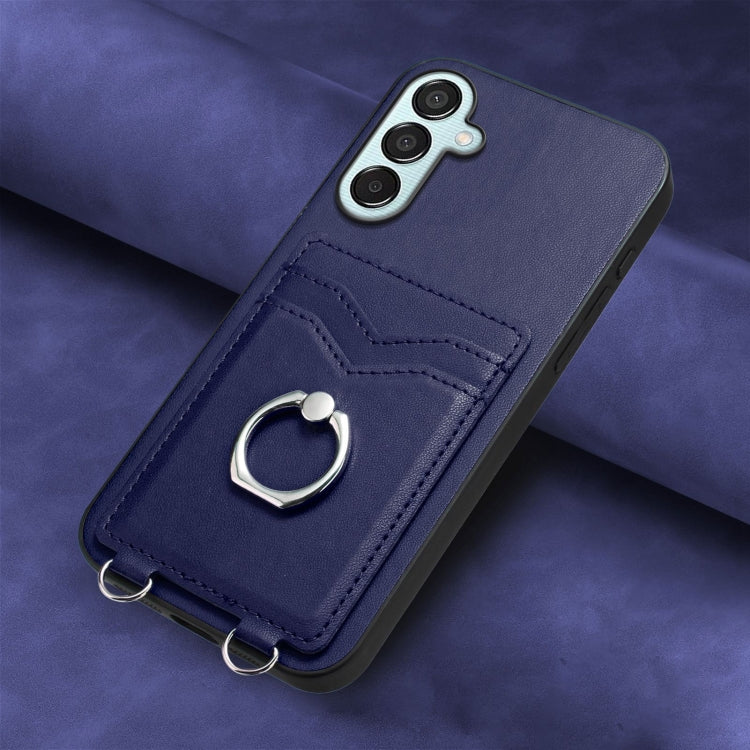 For Samsung Galaxy F15 / M15 R20 Ring Card Holder Phone Case