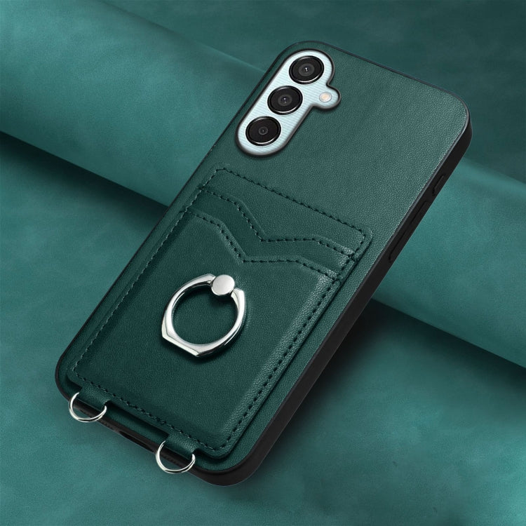 For Samsung Galaxy F15 / M15 R20 Ring Card Holder Phone Case