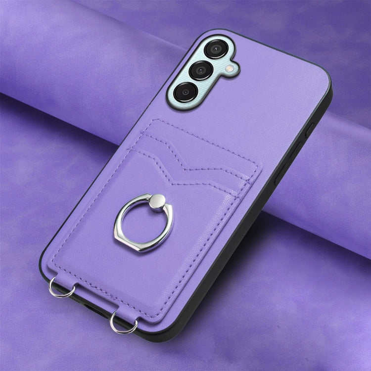 For Samsung Galaxy F15 / M15 R20 Ring Card Holder Phone Case