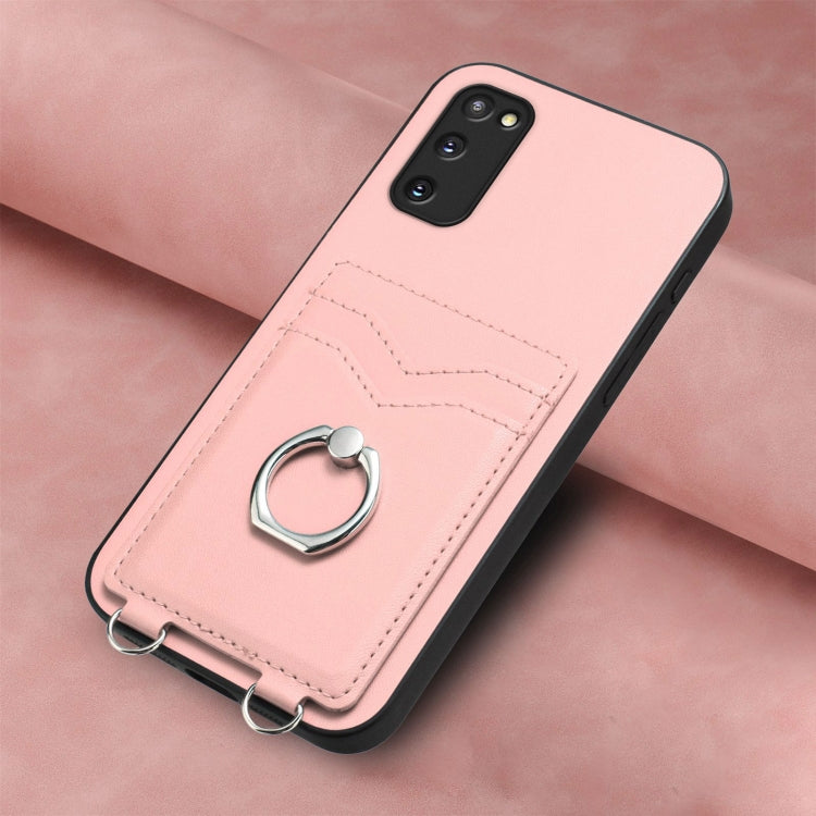For Samsung Galaxy S20 FE R20 Ring Card Holder Phone Case