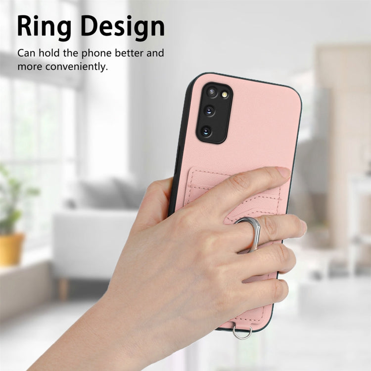 For Samsung Galaxy S20 FE R20 Ring Card Holder Phone Case