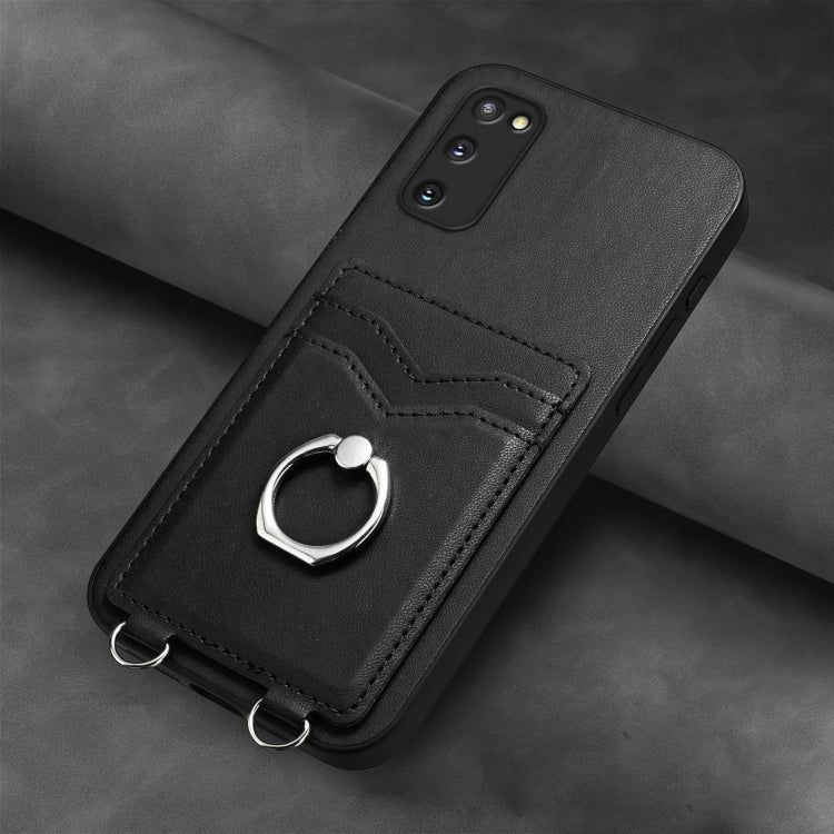 For Samsung Galaxy S20 FE R20 Ring Card Holder Phone Case