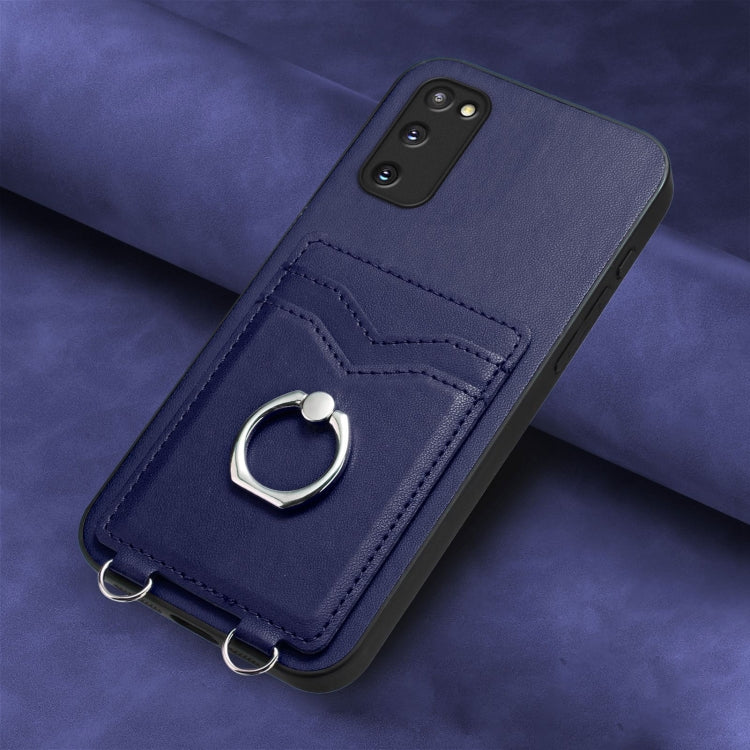For Samsung Galaxy S20 FE R20 Ring Card Holder Phone Case