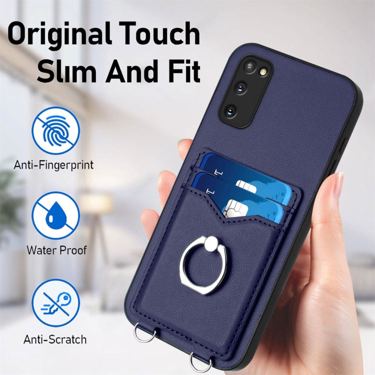 For Samsung Galaxy S20 FE R20 Ring Card Holder Phone Case