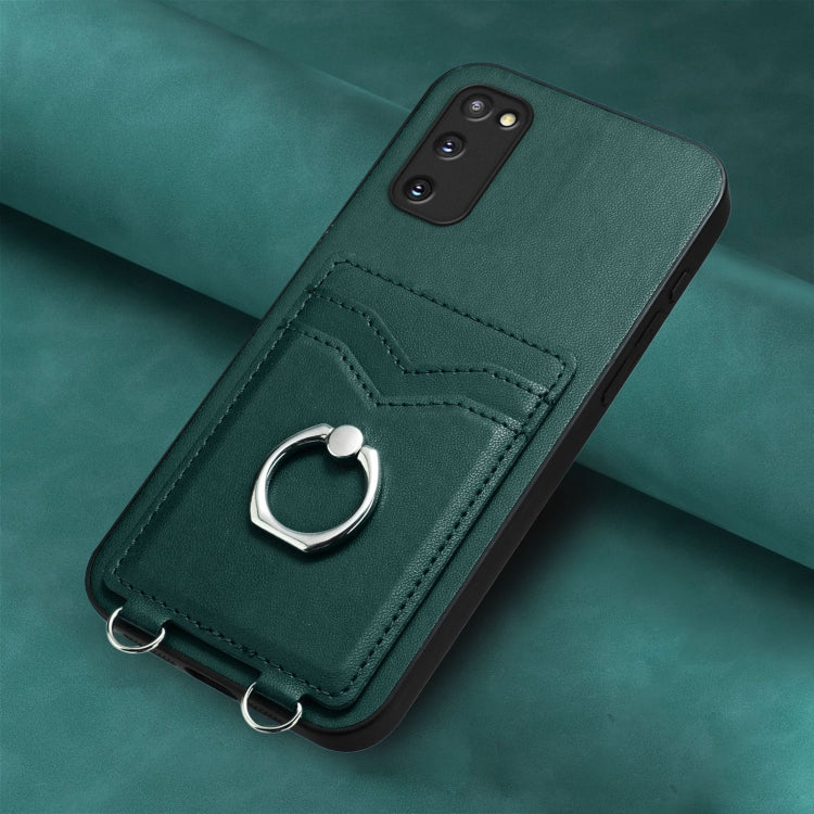 For Samsung Galaxy S20 FE R20 Ring Card Holder Phone Case