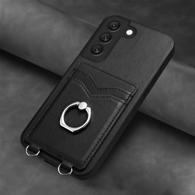 For Samsung Galaxy S22 5G R20 Ring Card Holder Phone Case