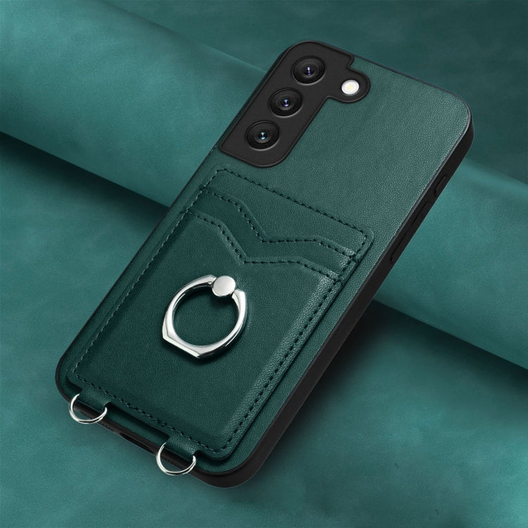 For Samsung Galaxy S22 5G R20 Ring Card Holder Phone Case