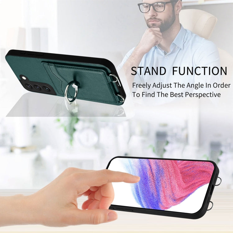 For Samsung Galaxy S22 5G R20 Ring Card Holder Phone Case