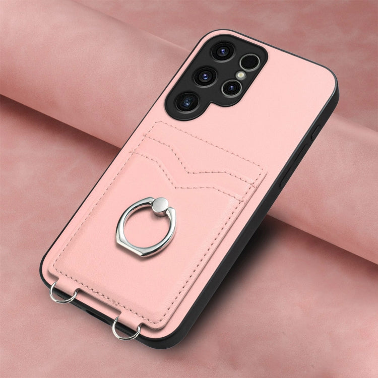 For Samsung Galaxy S22 Ultra 5G R20 Ring Card Holder Phone Case