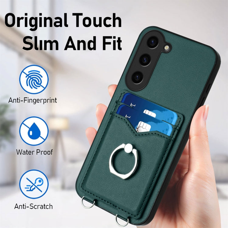 For Samsung Galaxy S23 FE 5G R20 Ring Card Holder Phone Case