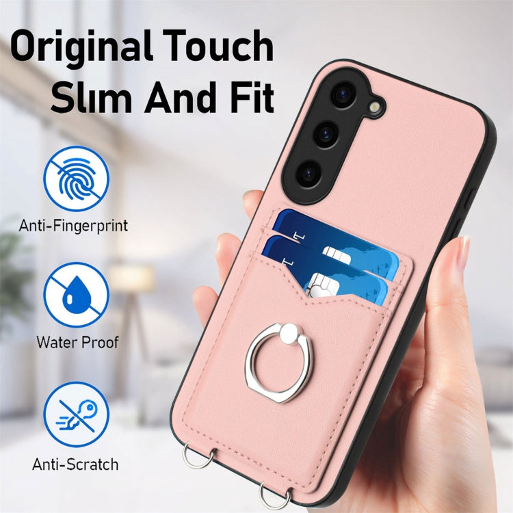 For Samsung Galaxy S23+ 5G R20 Ring Card Holder Phone Case