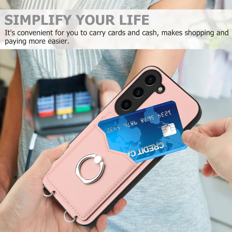 For Samsung Galaxy S23+ 5G R20 Ring Card Holder Phone Case