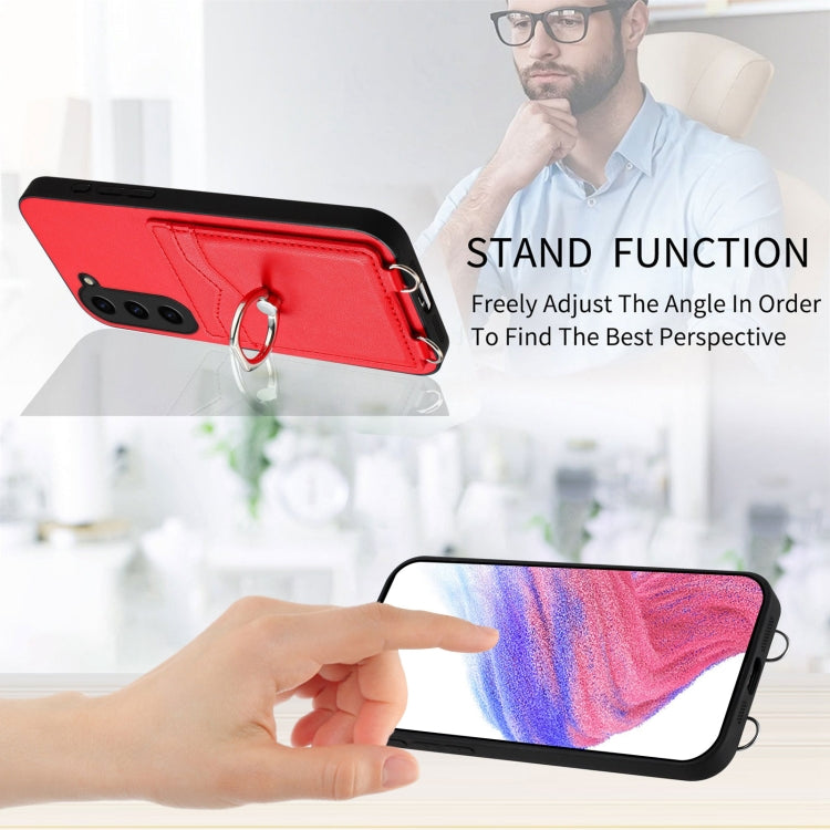 For Samsung Galaxy S23+ 5G R20 Ring Card Holder Phone Case