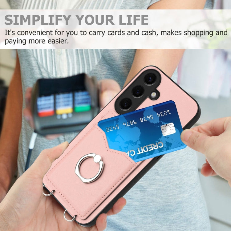 For Samsung Galaxy S24 5G R20 Ring Card Holder Phone Case