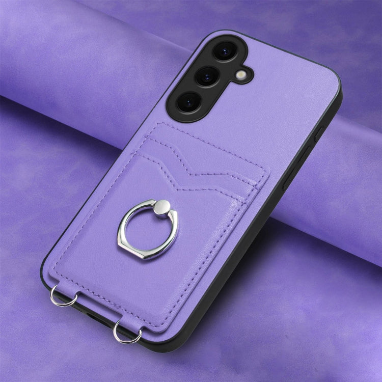 For Samsung Galaxy S24 5G R20 Ring Card Holder Phone Case