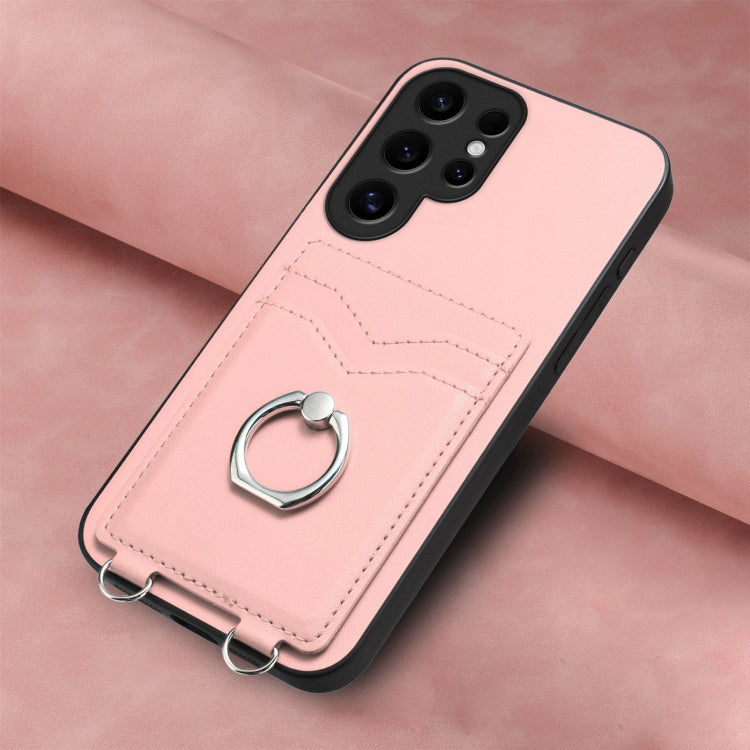 For Samsung Galaxy S24 Ultra 5G R20 Ring Card Holder Phone Case