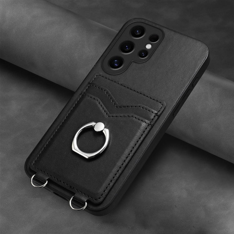 For Samsung Galaxy S24 Ultra 5G R20 Ring Card Holder Phone Case