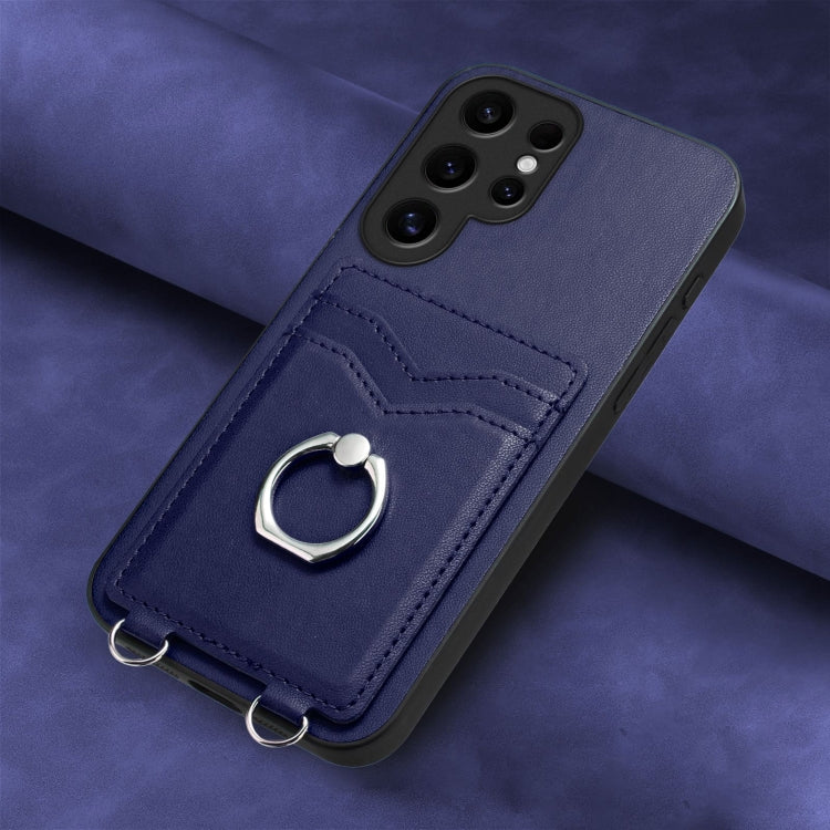 For Samsung Galaxy S24 Ultra 5G R20 Ring Card Holder Phone Case
