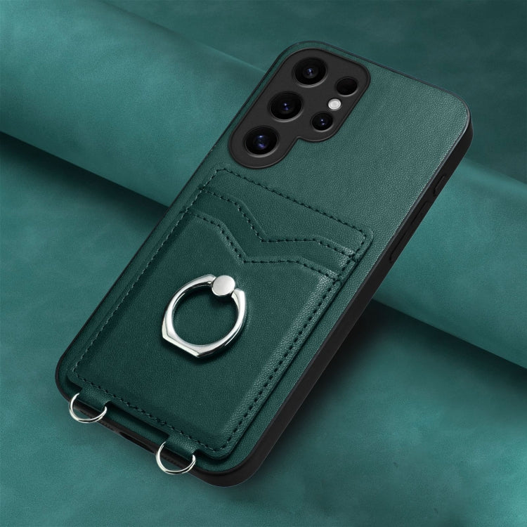 For Samsung Galaxy S24 Ultra 5G R20 Ring Card Holder Phone Case
