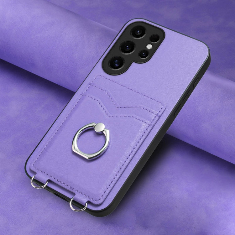 For Samsung Galaxy S24 Ultra 5G R20 Ring Card Holder Phone Case
