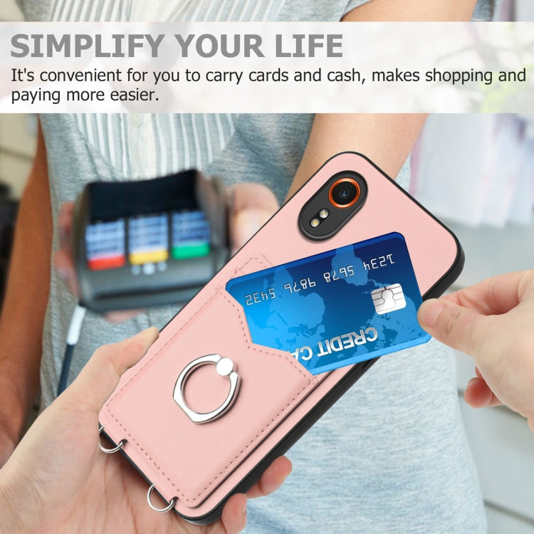 For Samsung Galaxy Xcover7 R20 Ring Card Holder Phone Case