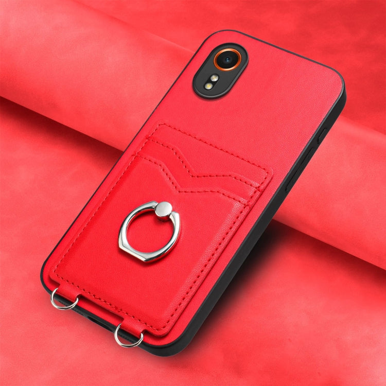 For Samsung Galaxy Xcover7 R20 Ring Card Holder Phone Case